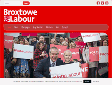 Tablet Screenshot of broxtowelabour.com